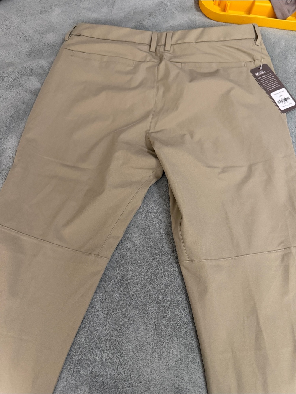 CRZ YOGA Men's Dress Pants in Light Khaki - Picture 6 of 7